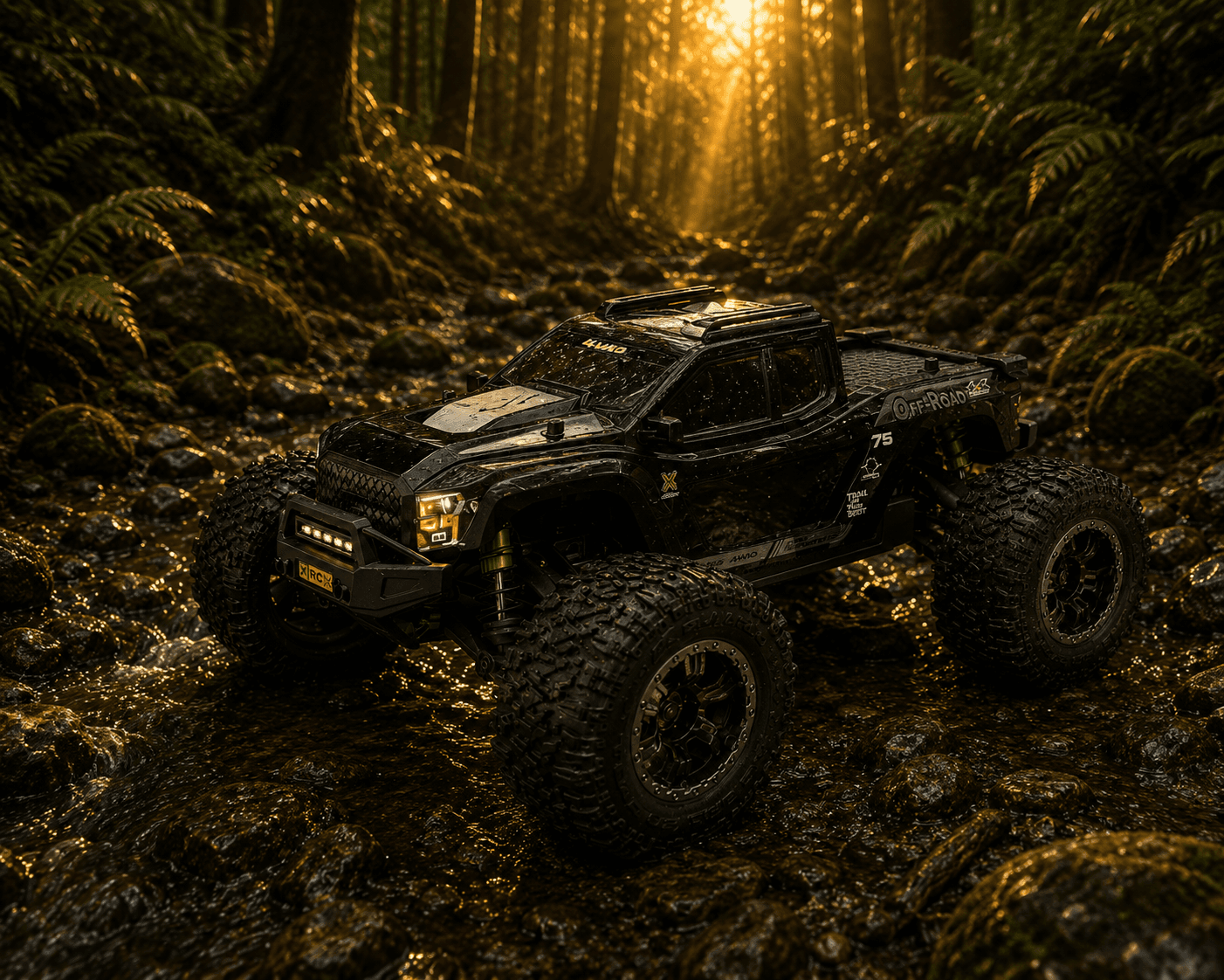 Rlaarlo Omni-Terminator RZ001B-C Carbon Fiber 1/10 4WD Brushless Monster Truck
